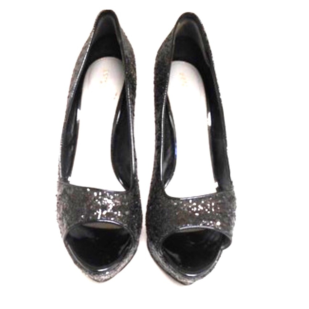 Sergio Rossi Glitter Pumps size 41 in black